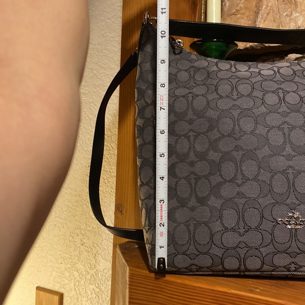 Coach celeste signature shoulder bag crossbody in black smoke - Picture 8 of 9